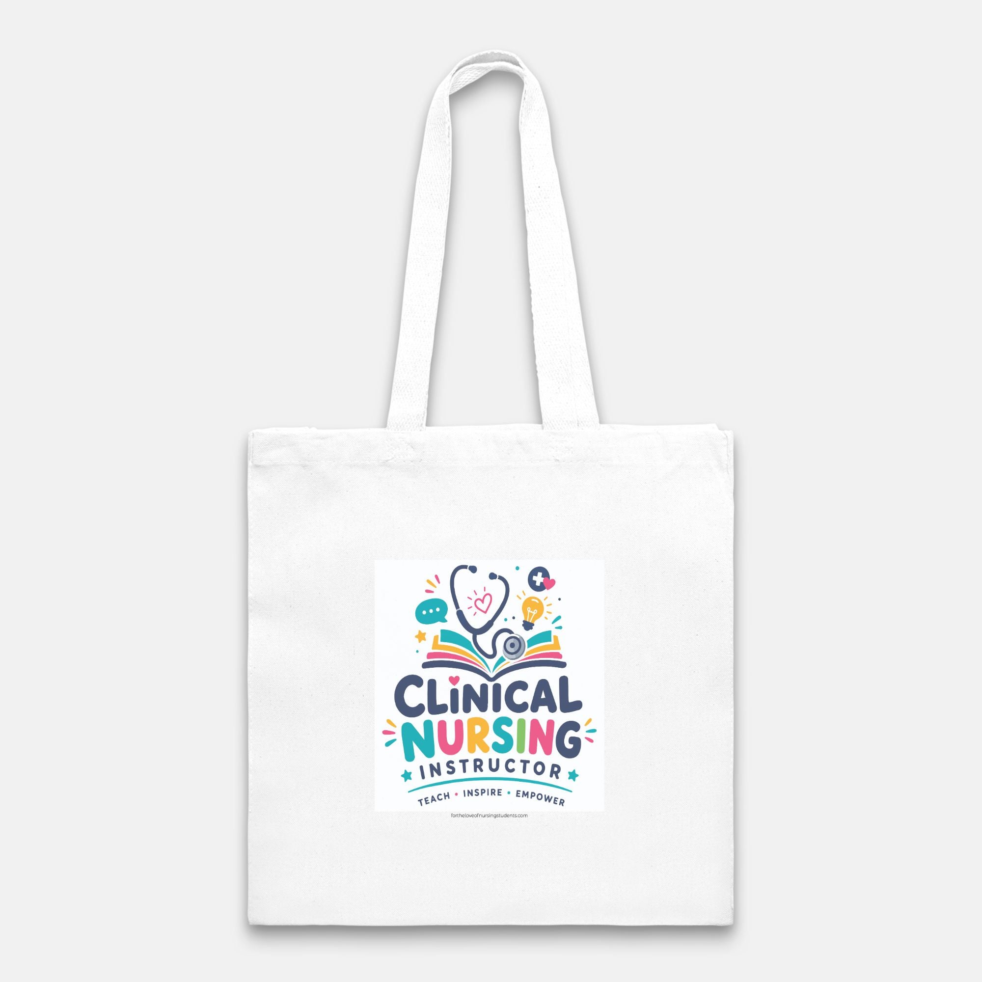 Clinical Nursing Instructor Tote Bag, Heavy Duty Canvas Bag, Nurse Instructor Gift, Nursing Teacher Appreciation
