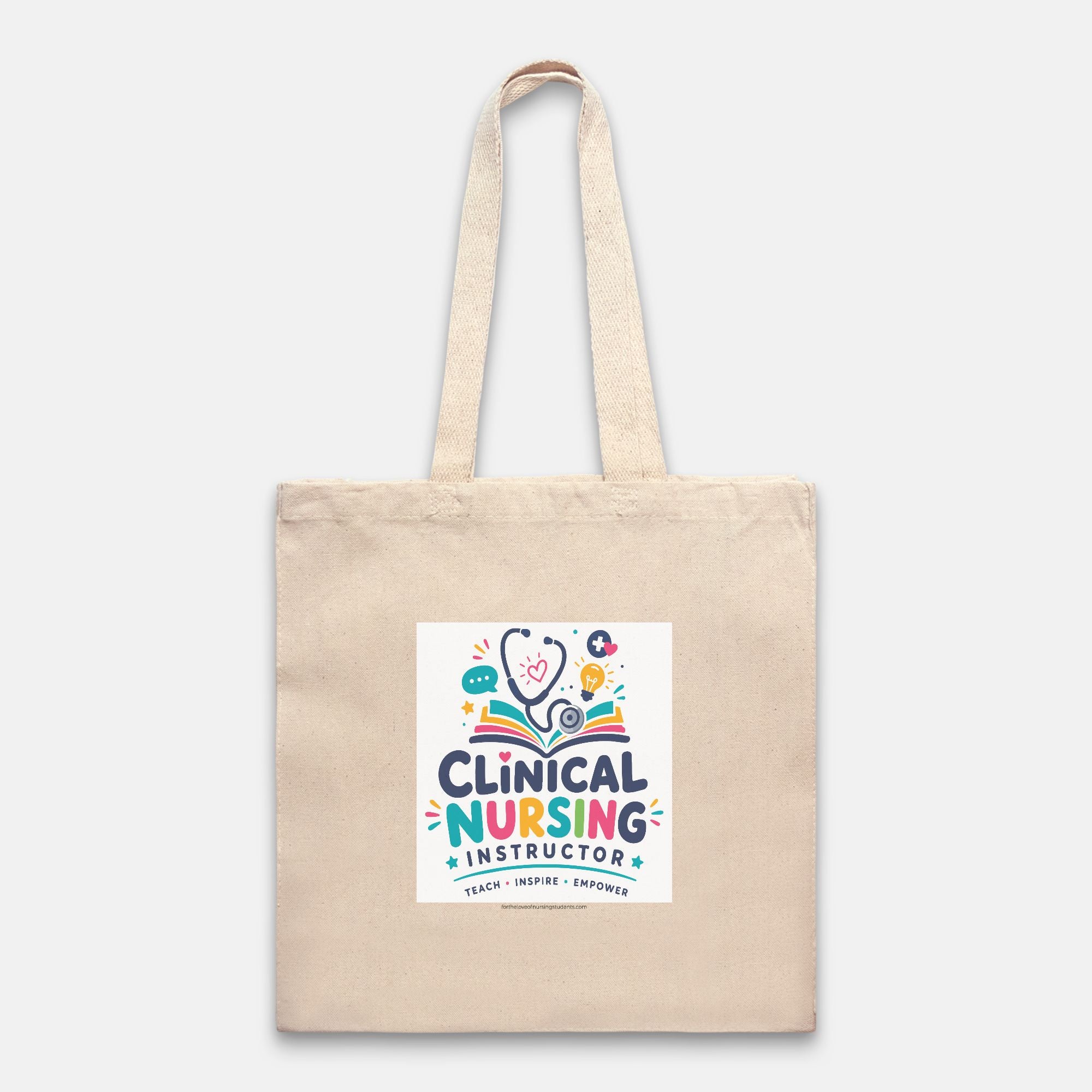 Clinical Nursing Instructor Tote Bag, Heavy Duty Canvas Bag, Nurse Instructor Gift, Nursing Teacher Appreciation