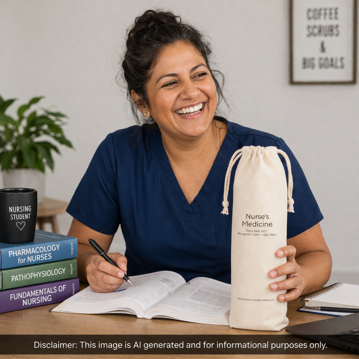 Nurse Medicine Wine Bag, Funny Nurse Gift, RN Gift, Medical Humor Wine Tote, Nurse Appreciation Gift, Canvas Wine Bag