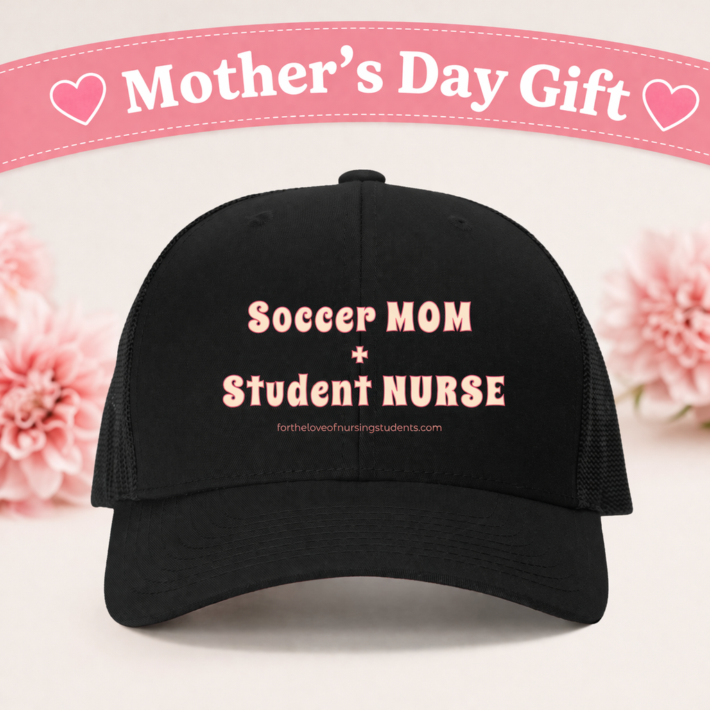 Soccer Mom Student Nurse Hat – Retro Trucker Hat Yupoong 6606 – Nursing Student Gift – Sports Mom Nurse Hat